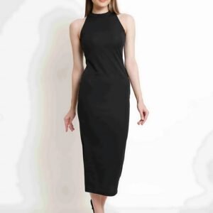 Black Halter Neck Dress