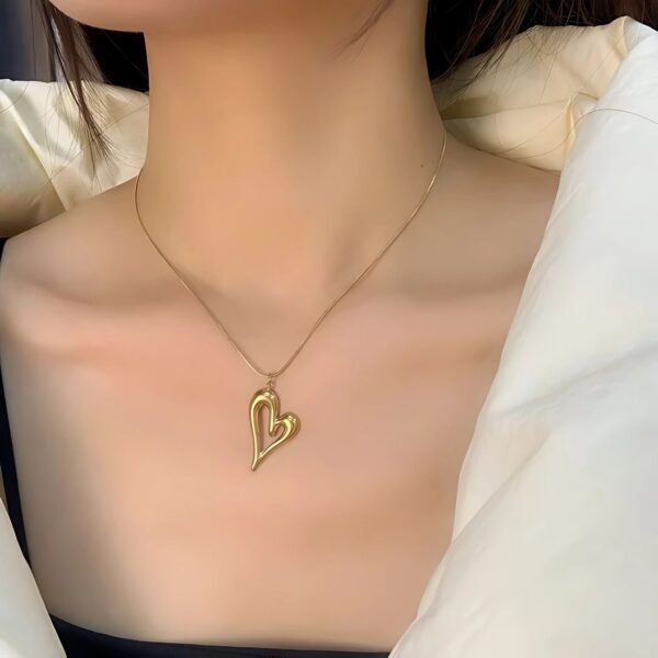Gold Heart Necklace | Anti-tarnish | Stainless Steel