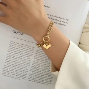 Love Heart Chain Bracelet
