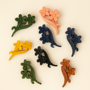 Bloom & Leaf Matte Finish Hair Clutcher