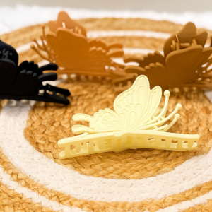 Matte Finish 3D Butterfly Hair Claw
